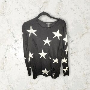 Vintage Y2K Forever 21 Distressed Star Sweater